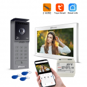 Zestaw 2- żyłowy D3-NRC_DIN wideodomofon 7" @Smart biały + breloki